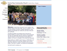 Tablet Screenshot of grantspasscommunitychurch.org